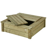 zandbak van vurenhout hele goede kwaliteit leuk voor kinderen om in te spelen met deksel